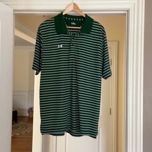 Under Armour men’s short-sleeve golf shirt size L.